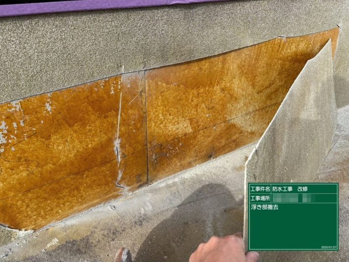 浮き部撤去