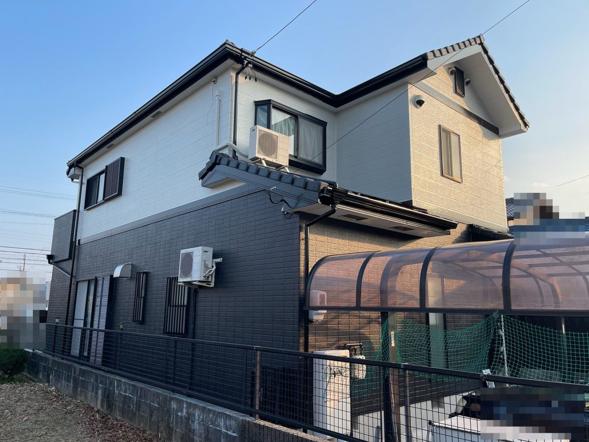 春日井市柏原町　K様邸　外壁塗装・ベランダ防水工事の塗装・塗り替え施工実績はこちら