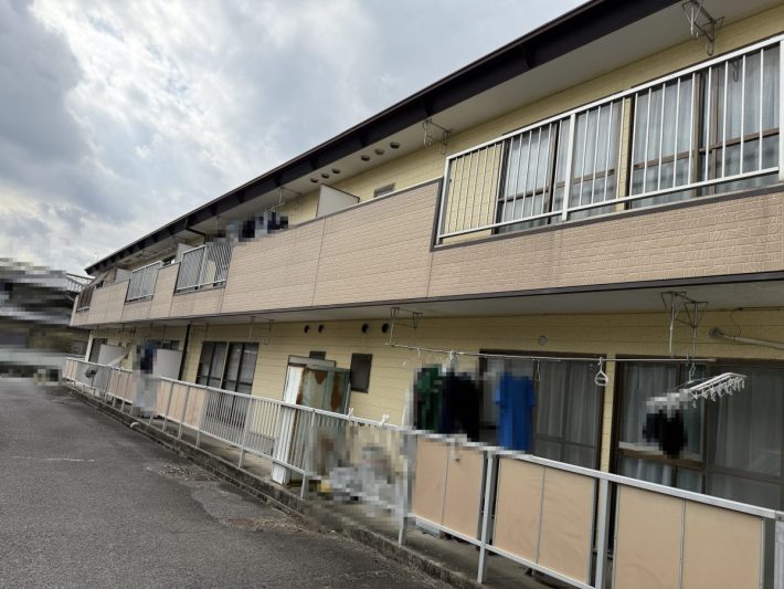 春日井市勝川町　O様アパート　外壁・屋根塗装・防水・板金工事